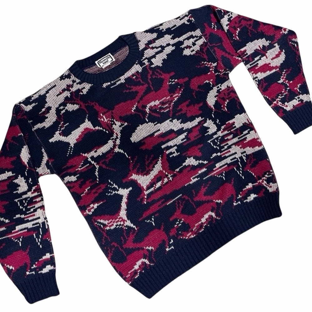 Vintage Kenneth Too Crewneck sweater w deer 🦌